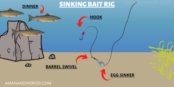 Sinking Bait Rig for Trout in lakes